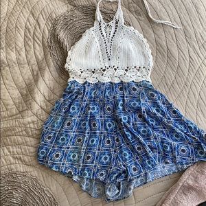 Grecian Crochet Romper 🤍